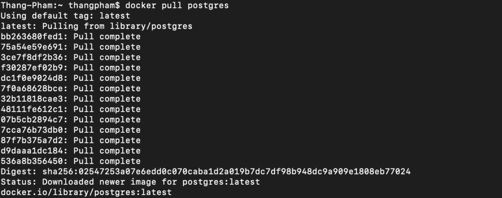 postgres docker